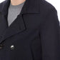 Blue Cotton Men Blazer