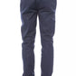 Blue Polyester Men Pant