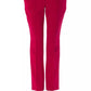 "Fuchsia Polyester Women Pant"