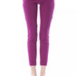 Purple Polyester Women Pants