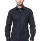 Blue Cotton Men Shirt