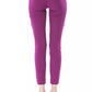 Purple Polyester Women Pants