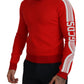 Elegant Red Pullover Sweater for Men