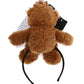 Teddy Bear Gold Crystal  Crown Tiara Diadem Hair Band