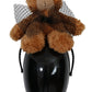 Teddy Bear Gold Crystal  Crown Tiara Diadem Hair Band