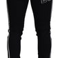 Elegant Black Slim Fit Denim Pants