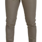 Stunning Beige Italian Cotton Trousers