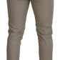 Stunning Beige Italian Cotton Trousers