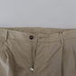 Stunning Beige Italian Cotton Trousers