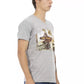 Gray Cotton Men T-Shirt