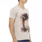 Beige Cotton Men T-Shirt