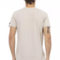 Beige Cotton Men T-Shirt