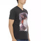 Black Cotton Men T-Shirt