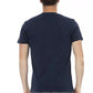 Blue Cotton Men T-Shirt