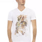 White Cotton Men T-Shirt