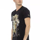 Black Cotton Men T-Shirt