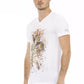 White Cotton Men T-Shirt