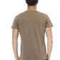 Brown Cotton Men T-Shirt