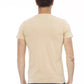 Beige Cotton Men T-Shirt