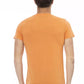 Orange Cotton Men T-Shirt