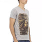 Gray Cotton Men T-Shirt