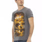 Gray Cotton Men T-Shirt