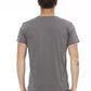 Gray Cotton Men T-Shirt