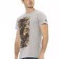 Gray Cotton Men T-Shirt