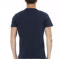 Blue Cotton Men T-Shirt