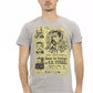 Gray Cotton Men T-Shirt