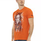 Orange Cotton Men T-Shirt