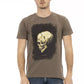 Brown Cotton Men T-Shirt