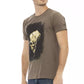 Brown Cotton Men T-Shirt