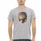 Gray Cotton Men T-Shirt