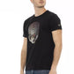 Black Cotton Men T-Shirt