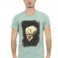 Green Cotton Men T-Shirt