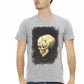 Gray Cotton Men T-Shirt