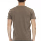 Brown Cotton Men T-Shirt