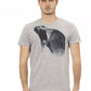 Gray Cotton Men T-Shirt