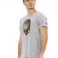 Gray Cotton Men T-Shirt