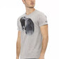 Gray Cotton Men T-Shirt