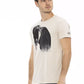 Beige Cotton Men T-Shirt