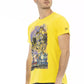 Yellow Cotton Men T-Shirt