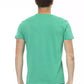 Green Cotton Men T-Shirt