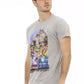 Gray Cotton Men T-Shirt