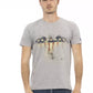 Gray Cotton Men T-Shirt