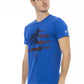 Blue Cotton Men's T-Shirt