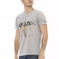 Gray Cotton Men T-Shirt