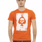 Orange Cotton Men T-Shirt