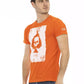 Orange Cotton Men T-Shirt